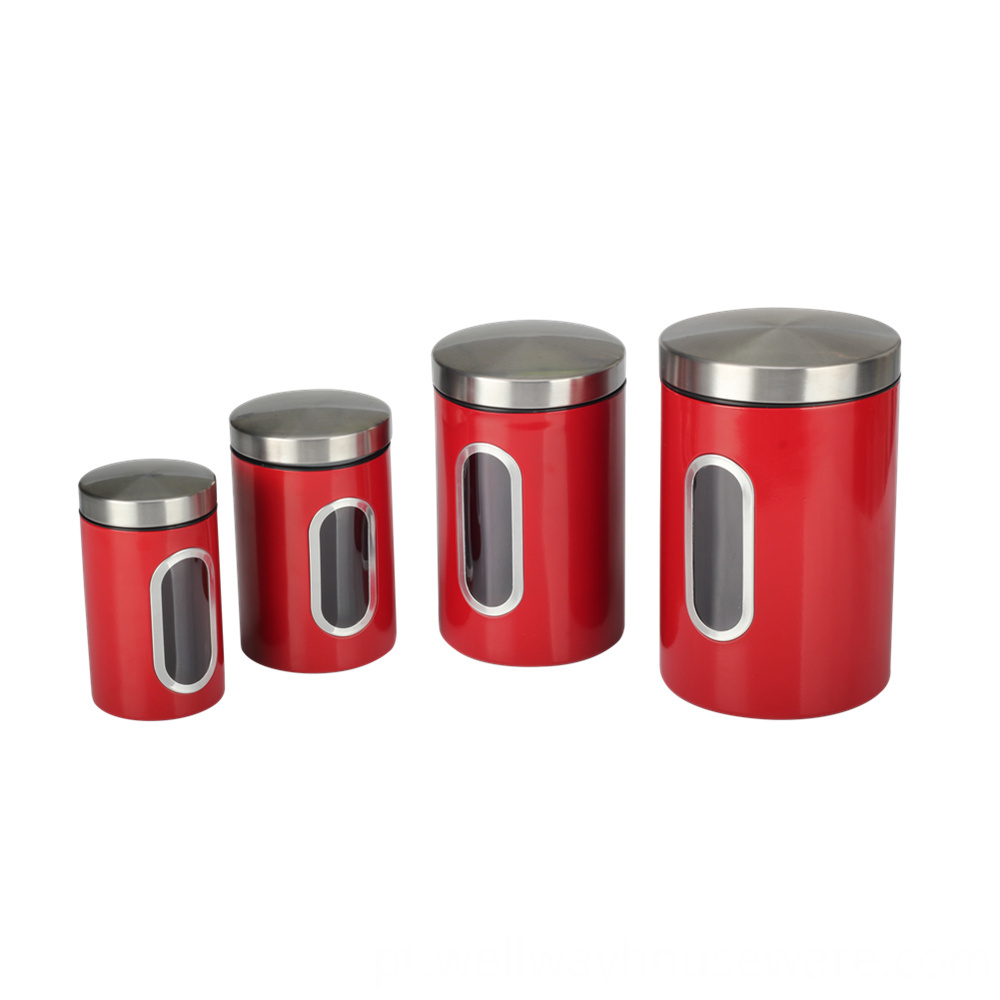 Vasilhas de Quatro Peças Four Piece Canisters